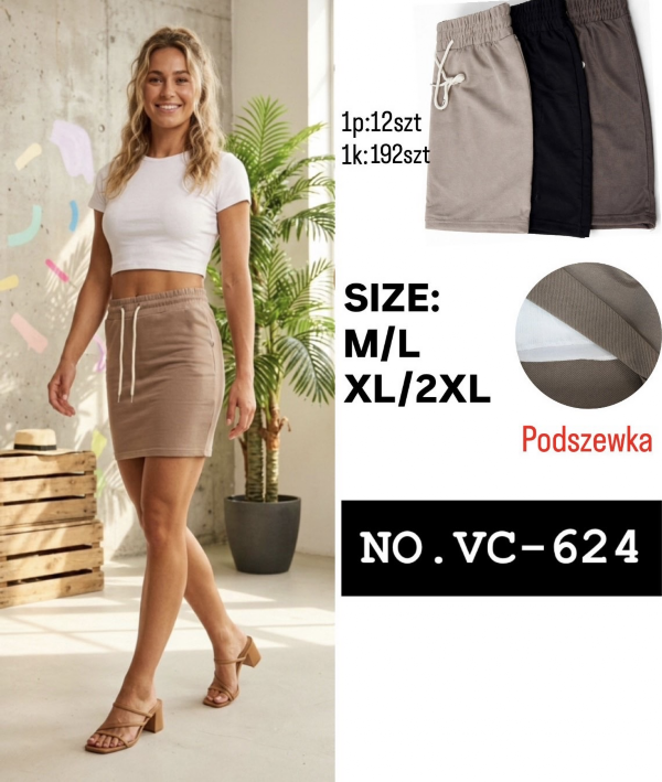 Spódnice damskie Roz M/L-XL-2XL, Mix Kolor Paczka 12 szt